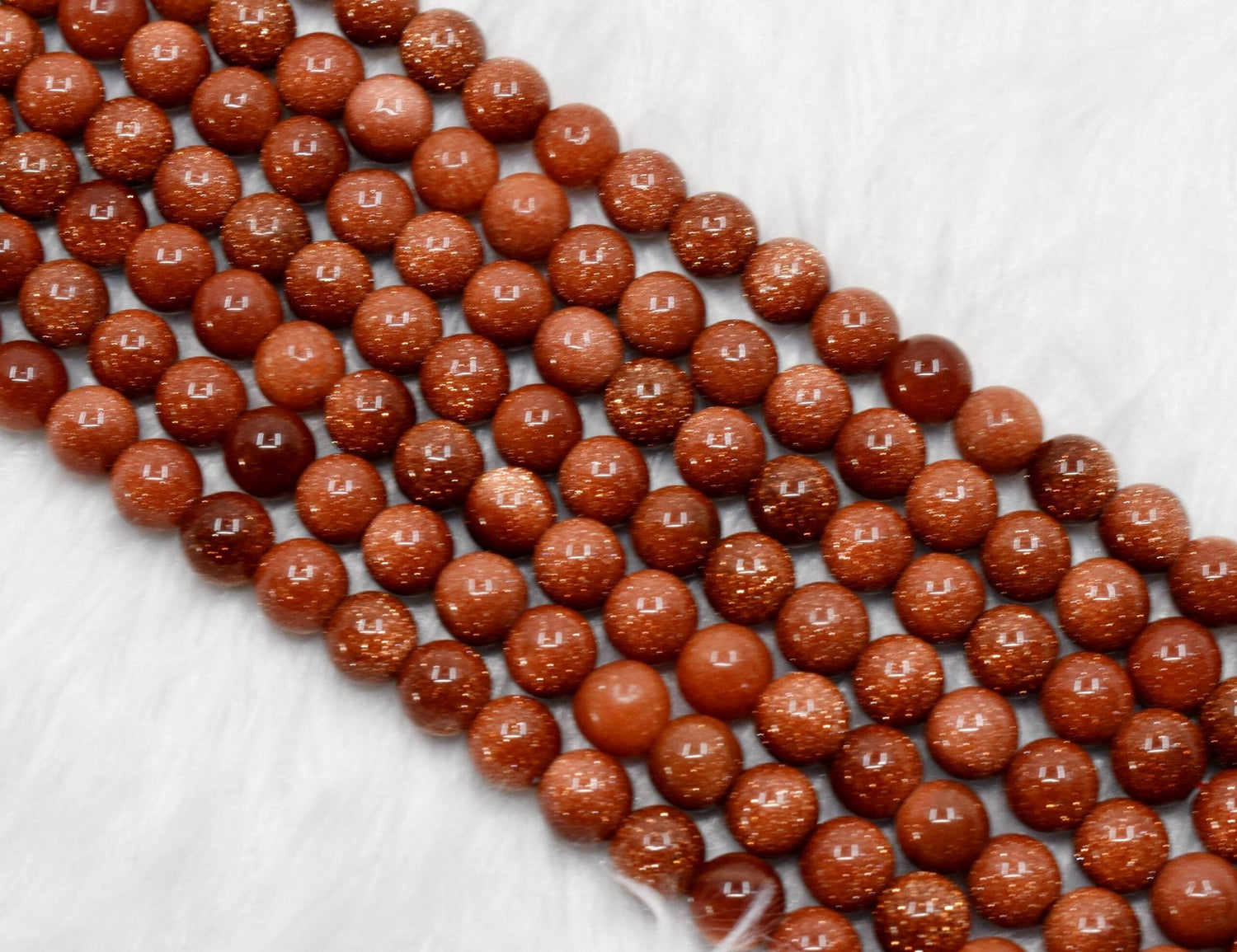 Red Sandstone Round Beads