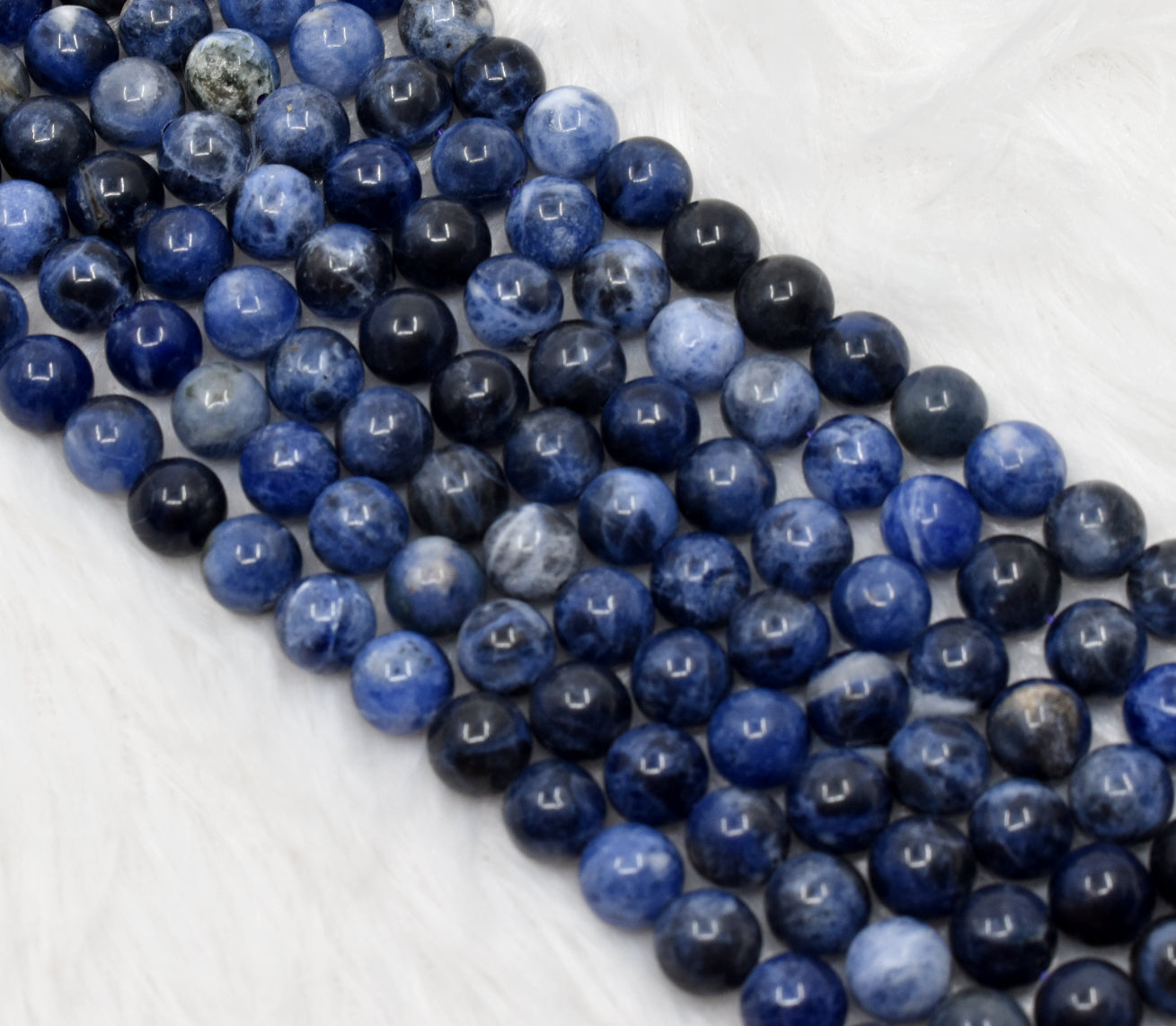 Sodalite Beads, Natural Round Crystal Beads 4mm to 12mm