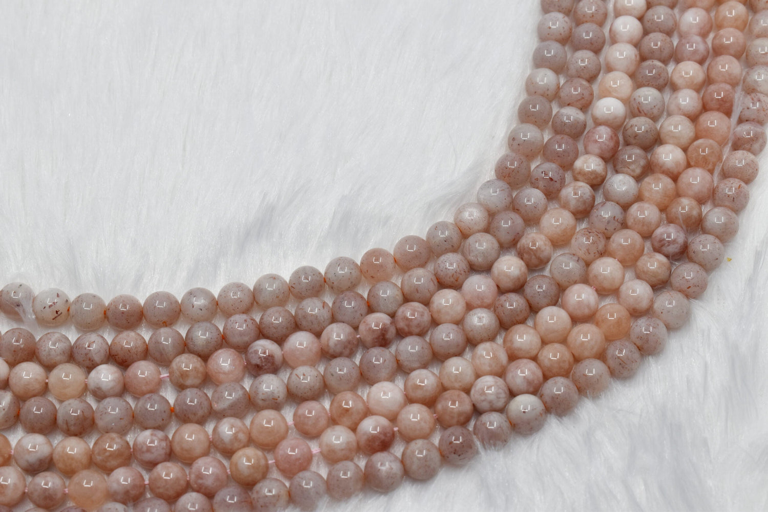 Natural Sunstone Round Beads