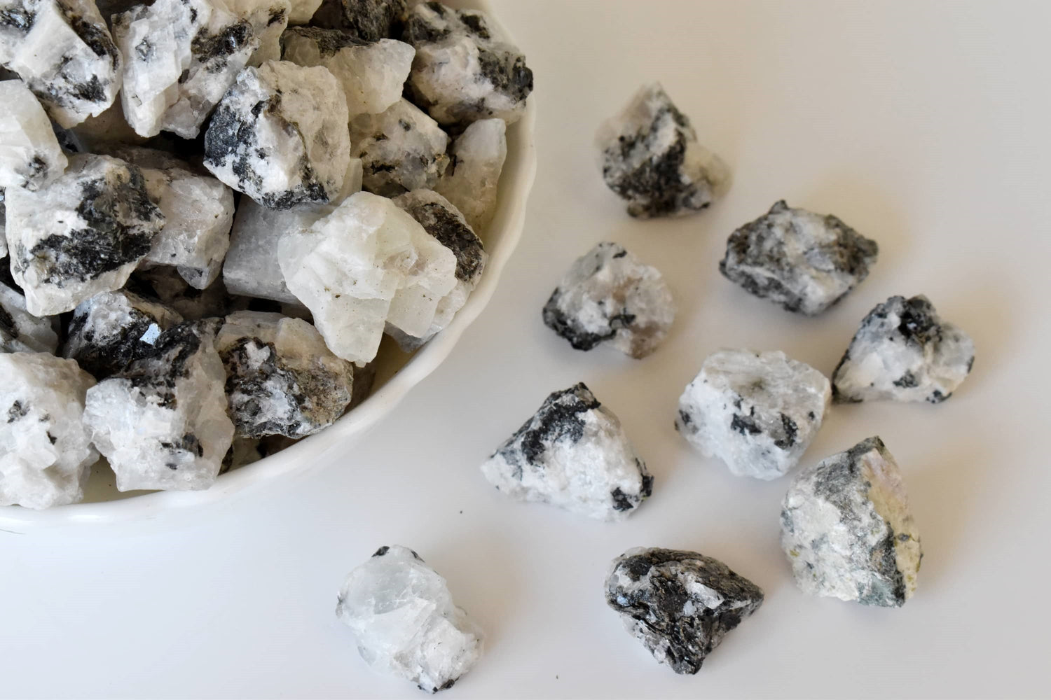 Rainbow Moonstone Rough Rocks