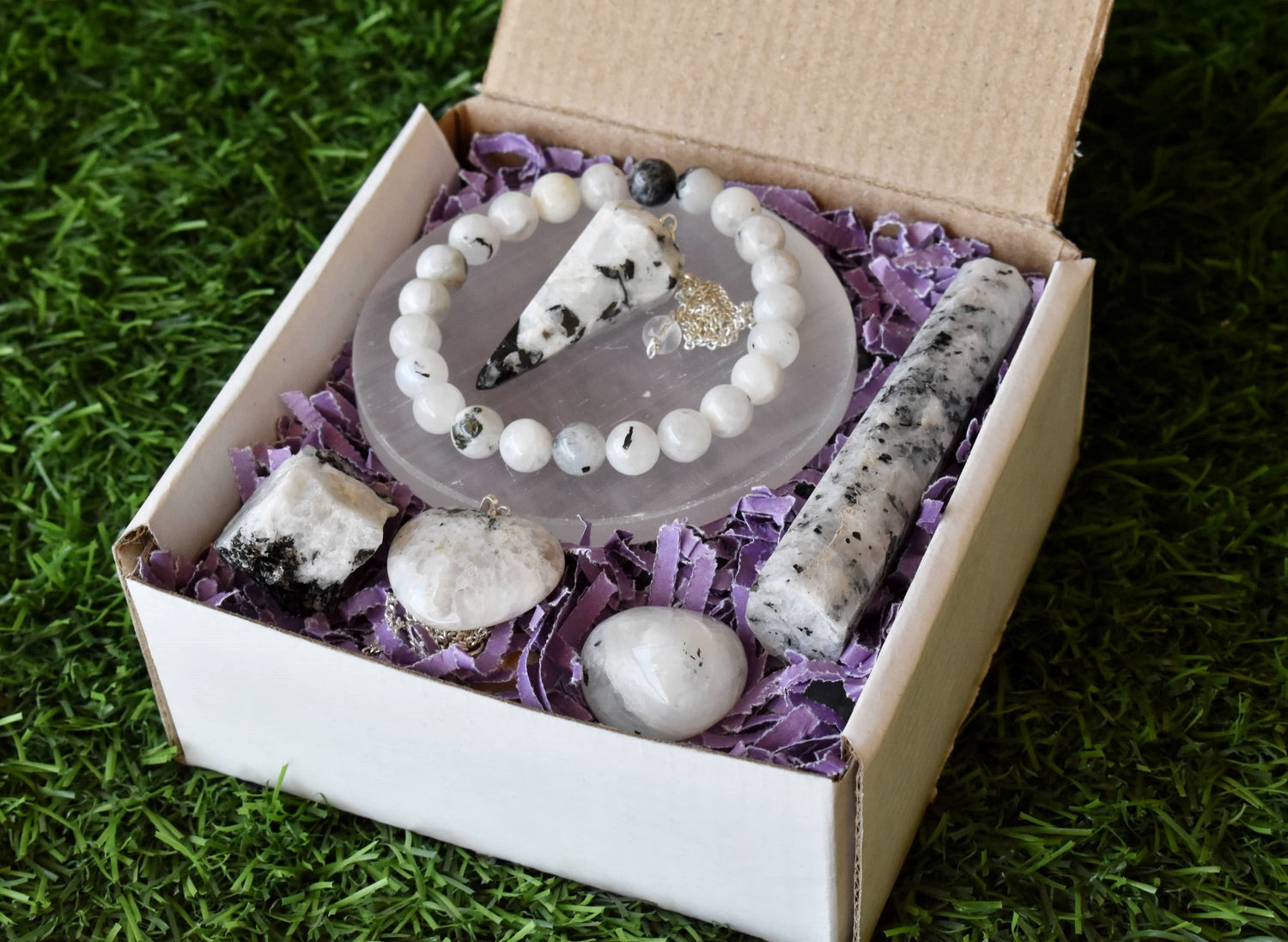 Rainbow Moonstone Crystal Gift Set