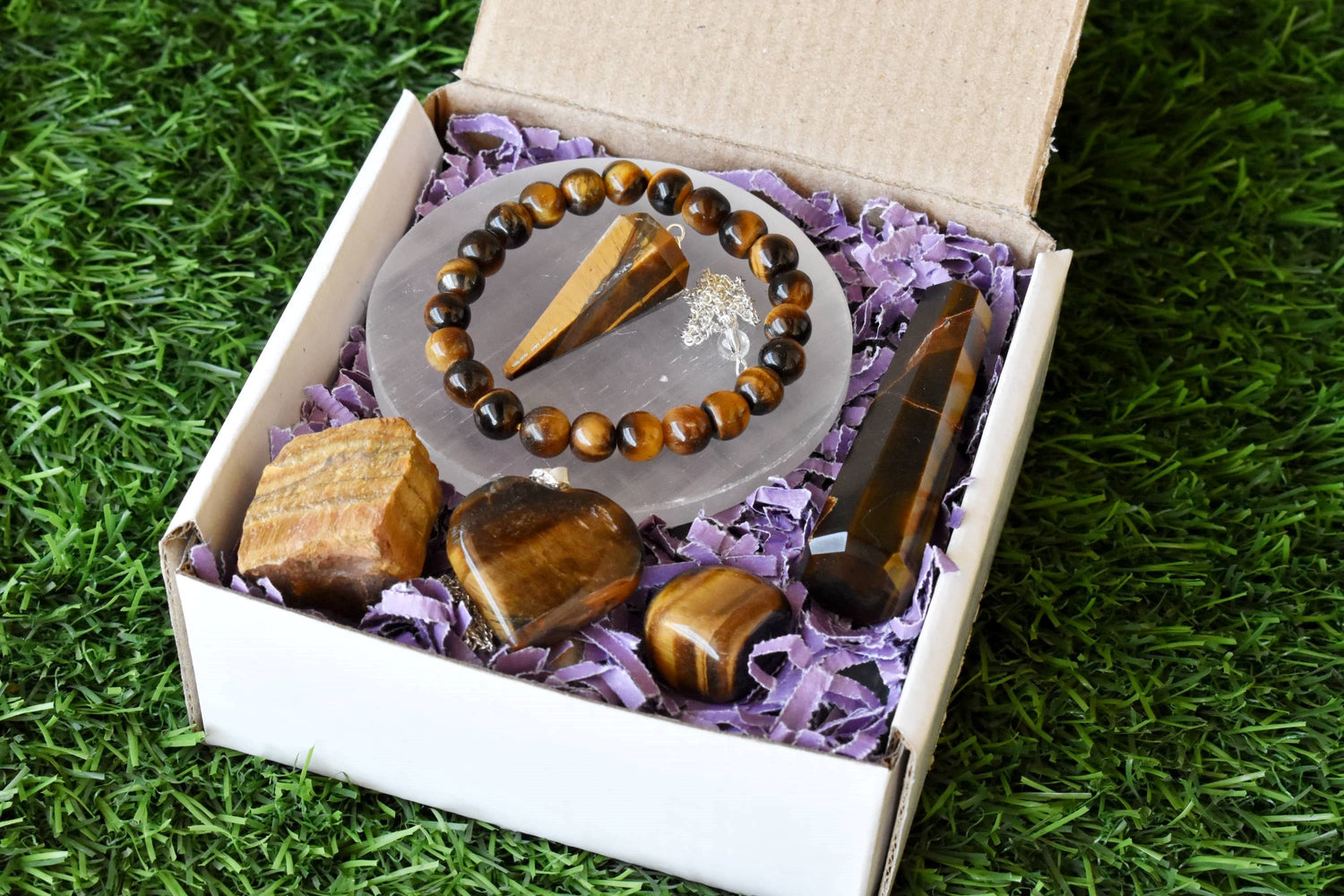 Tiger Eye Crystal Gift Set