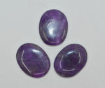 Amethyst Worry Stone for crystal healing-Set of three