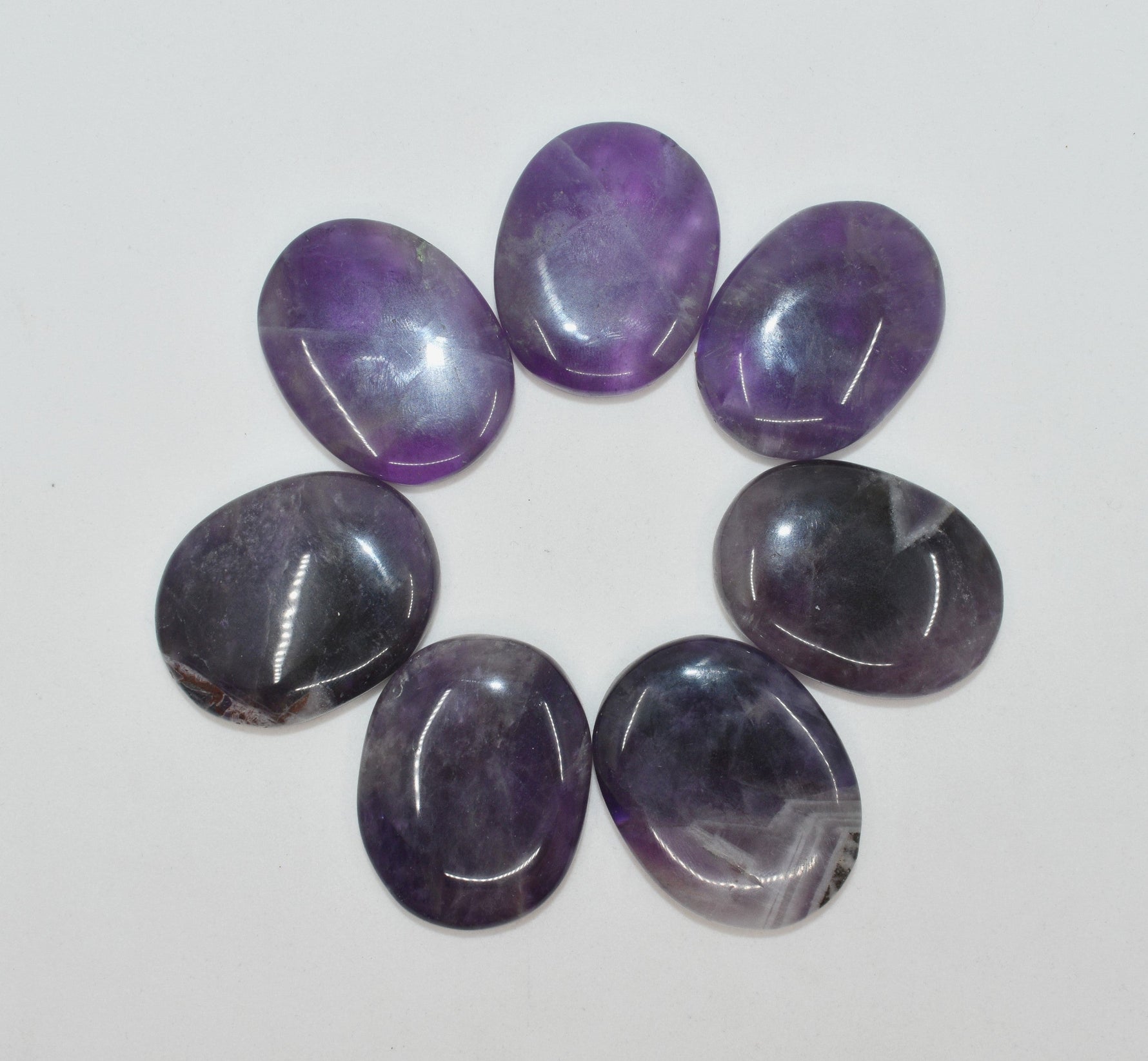 Amethyst Worry Stone for crystal healing-Good Quality