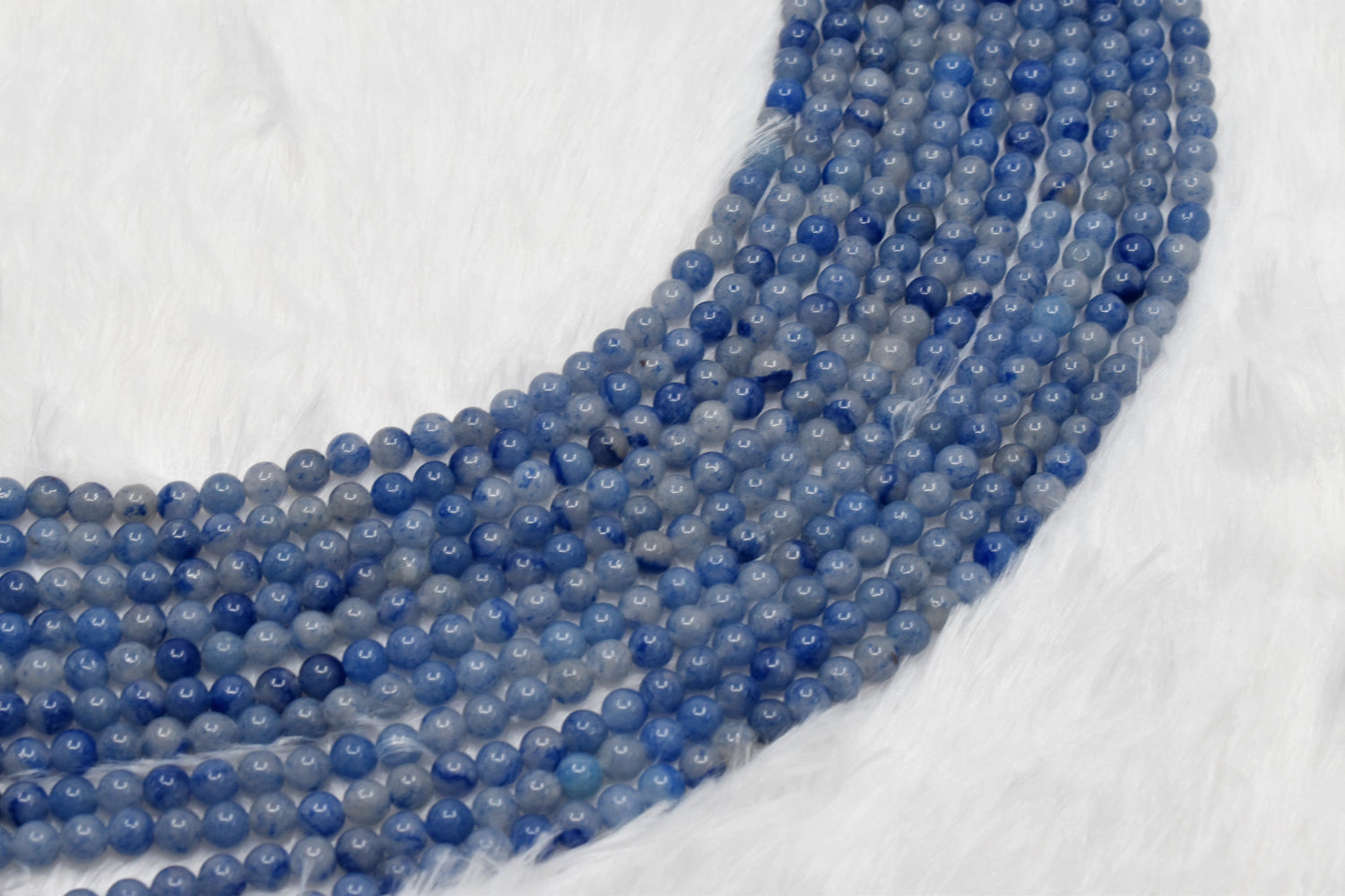 Natural Blue Aventurine Round Beads