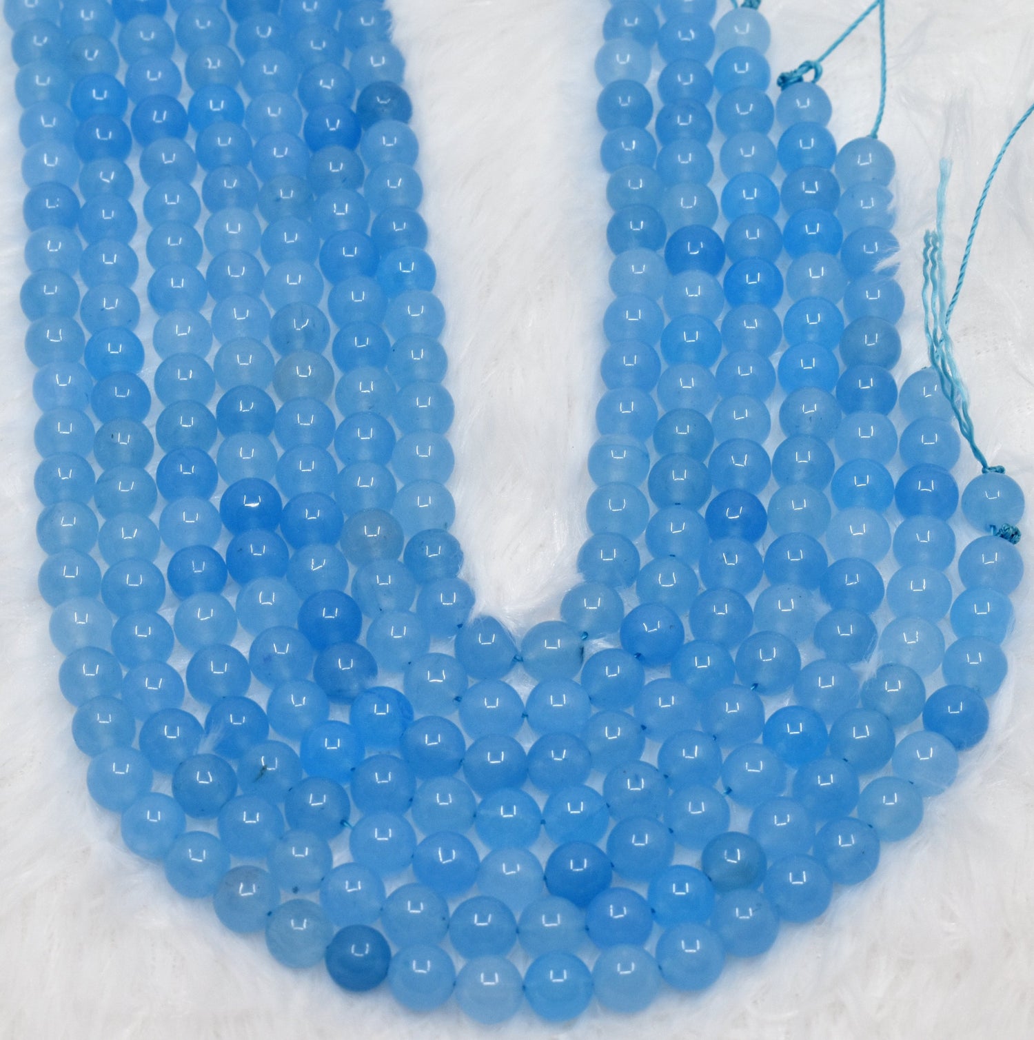 Dyed Chalcedony Round Beads