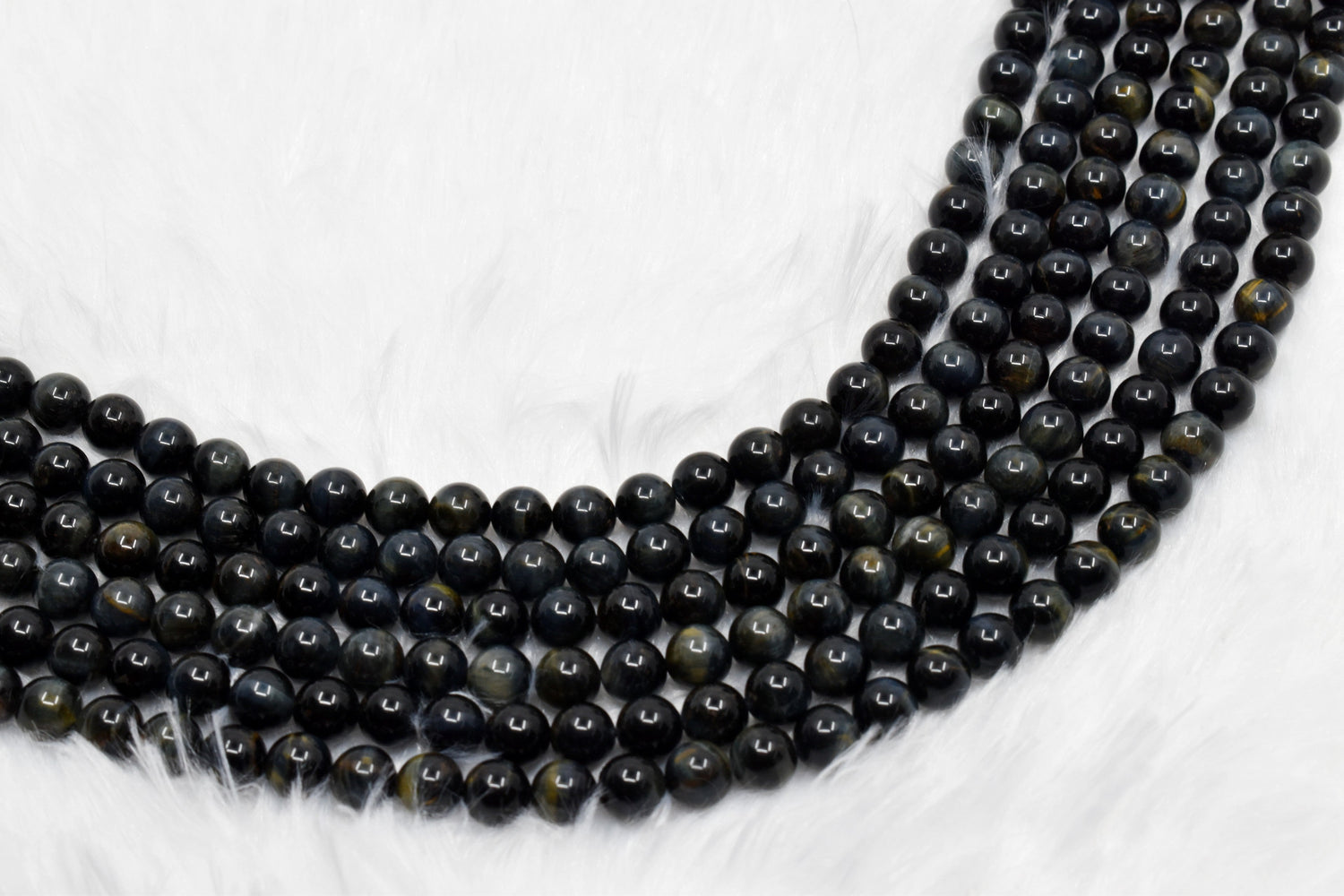 Natural Golden Obsidian Round Beads